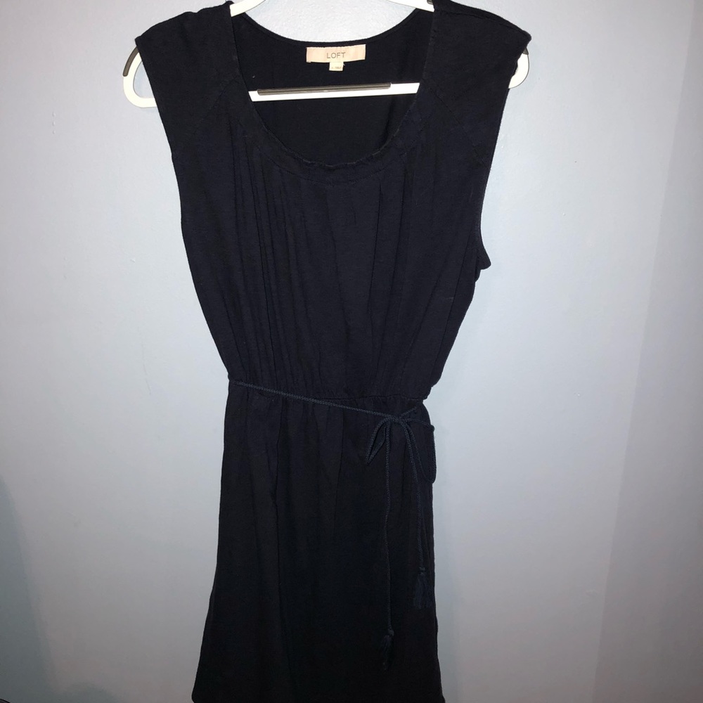 Ann Taylor navy blue dress